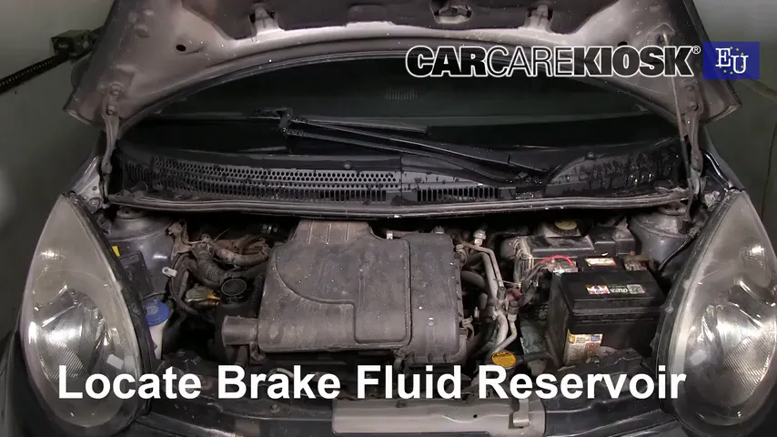 2008 Citroen C1 Advance 1.0L 3 Cyl. Brake Fluid Check Fluid Level